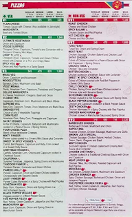 Ovenstory Pizza menu 1