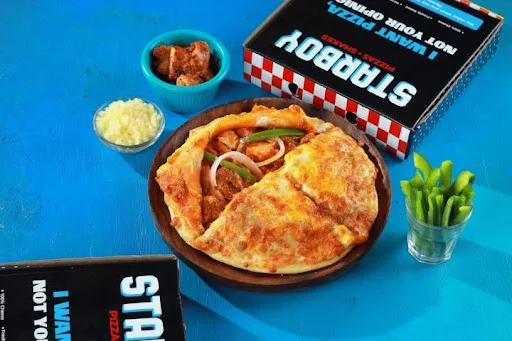 Chicken Tikka Stuffed Pizza + Free Coke (250 Ml)