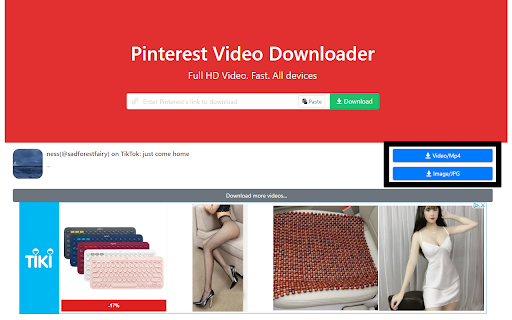 Pinterest Video Downloader