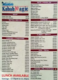 Kabab Manor menu 2