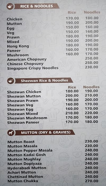 Hut Dhabaa menu 