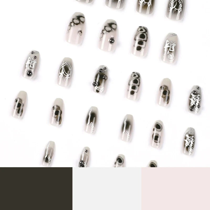 Adesivos de Unha Black Cheeks Halos Flames Love And Wealth. Transforme suas unhas com designs exclusivos que simbolizam amor e riqueza.