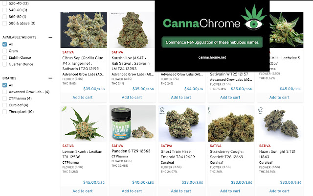 CannaChrome chrome extension