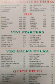 Sagar Restaurant & Bar menu 8