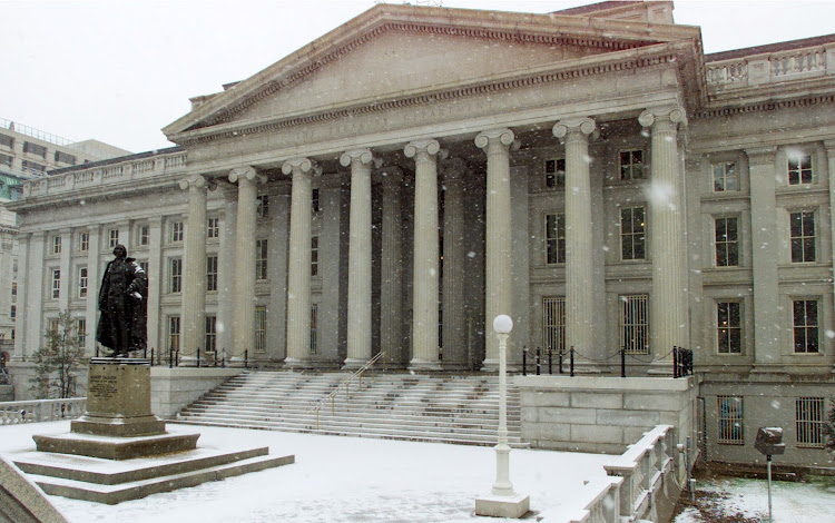 US Treasury Building in Washington