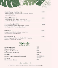 Trunks and Leaves menu 5