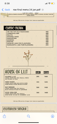 Roesia - Bar|Brewery| Modern kitchen menu 3