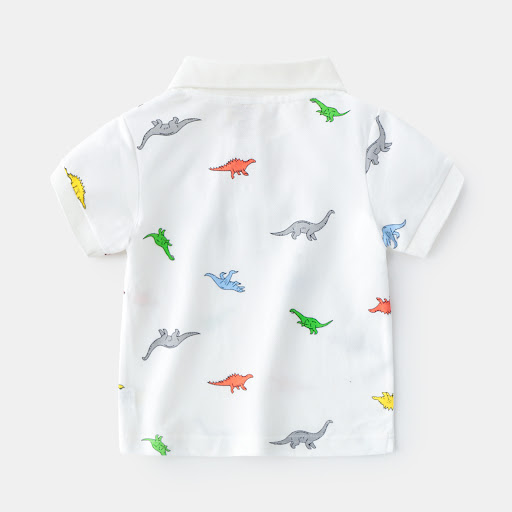 Title 2, Boys Cartoon Short Sleeve T-shirt Fashion Casua...