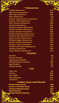 Zaika Caterers menu 2