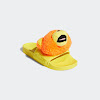 jeremy scott adilette teddy slides solar orange / bright yellow / core black