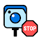 the stop sign camera icon