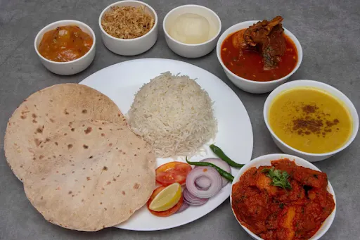 Jhibhe Jal Mutton Thali (Non-Veg)