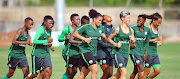 Gv of South Africa players during the 2018 TOTAL African Womens Cup of Nations, Banyana Training the 19 November 2018 at Ndoum Stadium, Ghana.