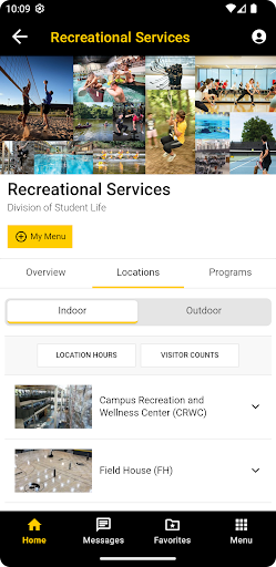 Screenshot University of Iowa
