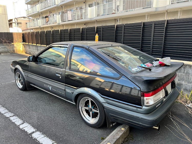 スプリンタートレノの黒銀トレノ・トレノGTV・ハチロクトレノ・モルック・エキキタテラスに関するカスタム事例の投稿画像2枚目