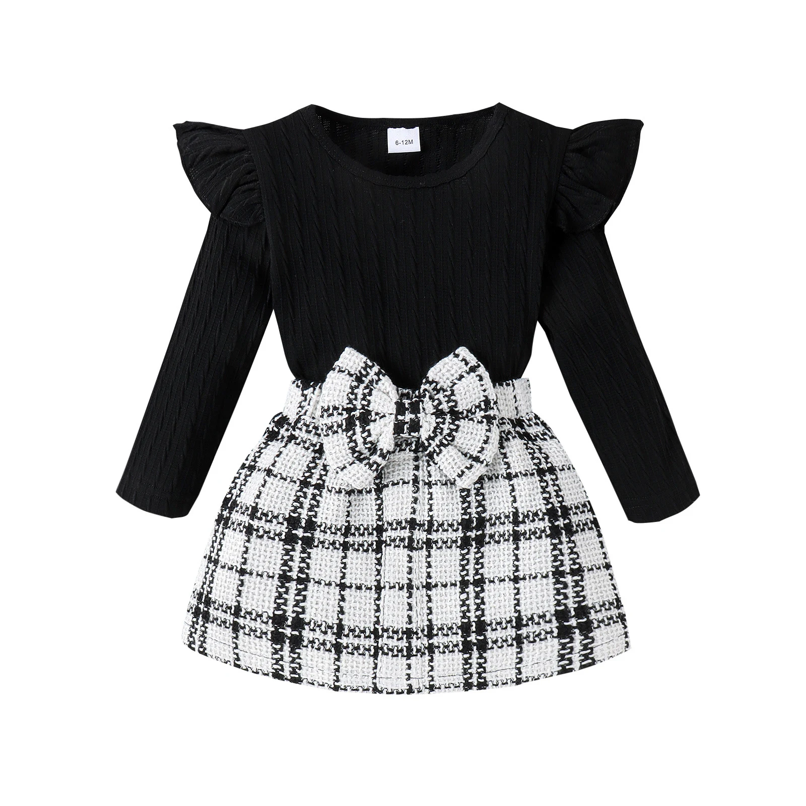 Title 9, Conjunto infantil Fashion Personality com laço ...