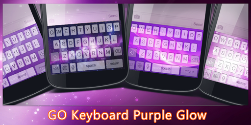 GO Keyboard Purple Glow