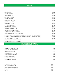 Veg Affairs menu 4