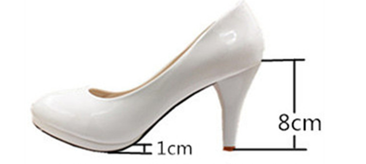 Title 3, Chaussures de mariage blanches à talons hauts g...