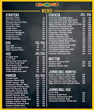 Roll Baby Roll menu 3