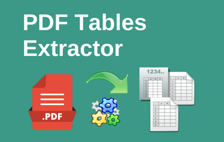 PDF Tables Extractor chrome extension