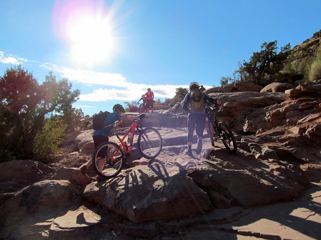 Mountain bikers that we leapfrogged for a while