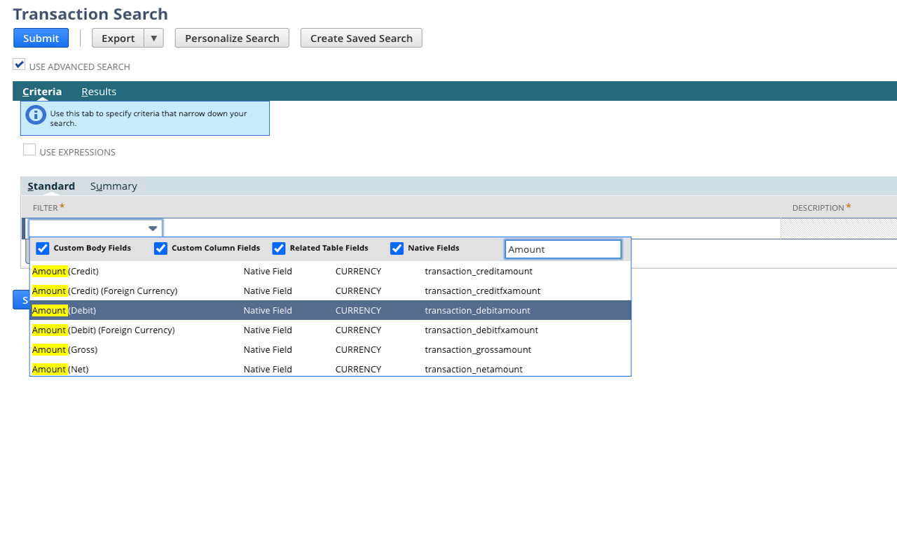 NetSuite Field Finder Preview image 0