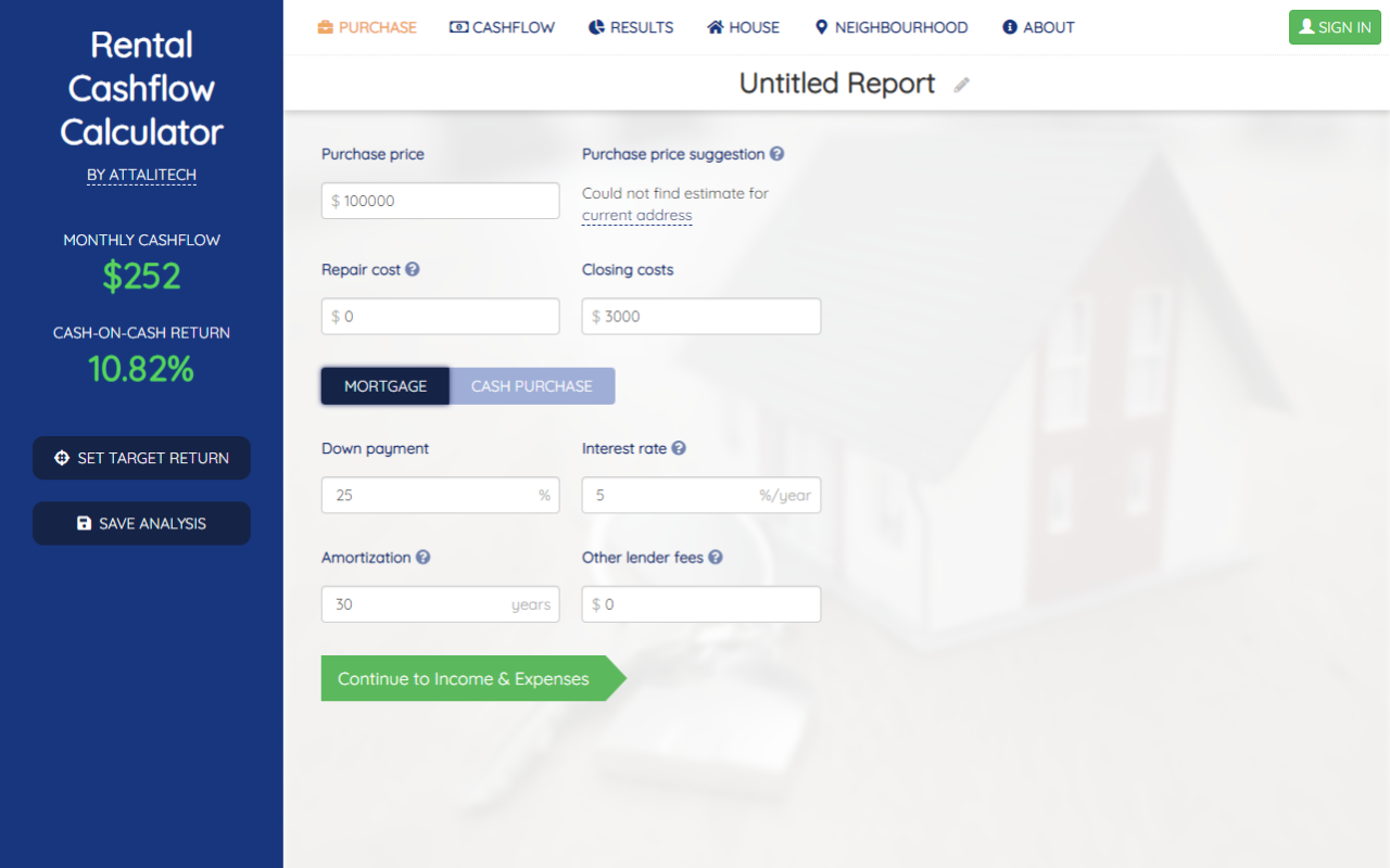 Cashflow Calculator for Zillow/Trulia/Redfin Preview image 5