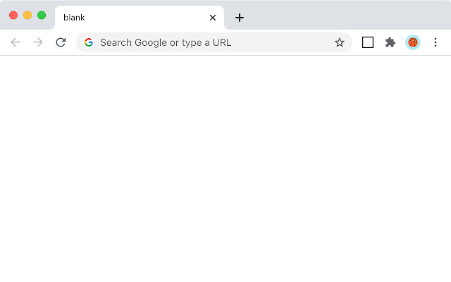 blank chrome extension