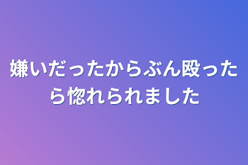 嫌いだったからぶん殴ったら惚れられました