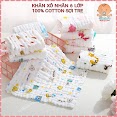 Khăn Sữa Xô 6 Lớp Freeship Khăn Xô Nhăn Rửa Mặt Cao Cấp 100% Cotton Mềm Mại Cho Da Của Bé