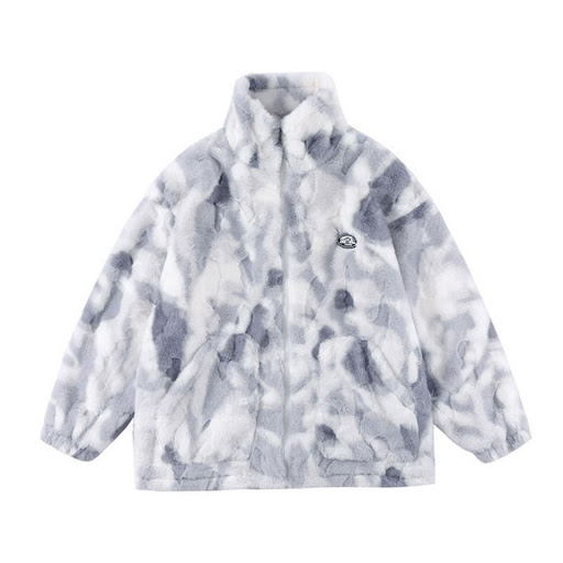 Title 7, High-quality thick and loose tie-dyed lamb wool...