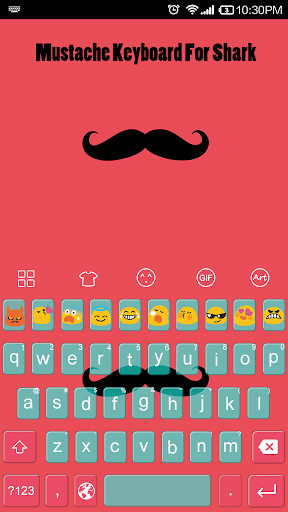 Mustache -Love Emoji Keyboard