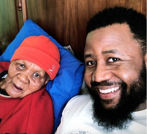 Cassper Nyovest and his Gogo are super sweet.