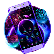 Earth Night Galaxy Theme  Icon