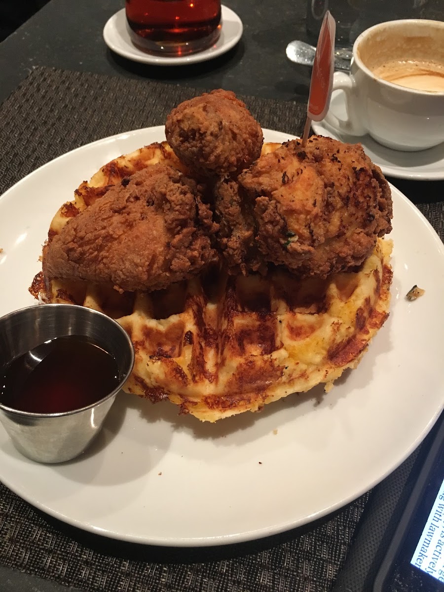 Fried chicken and waffles