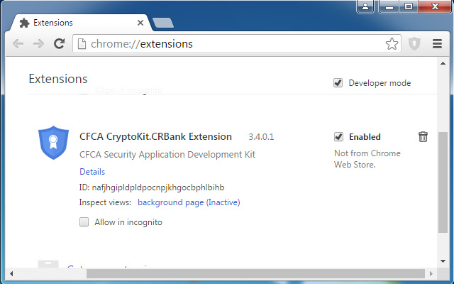 CFCA CryptoKit.CRBank Extension chrome extension