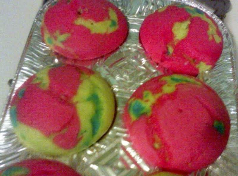 Rainbow Cupcakes (tie-dyed)