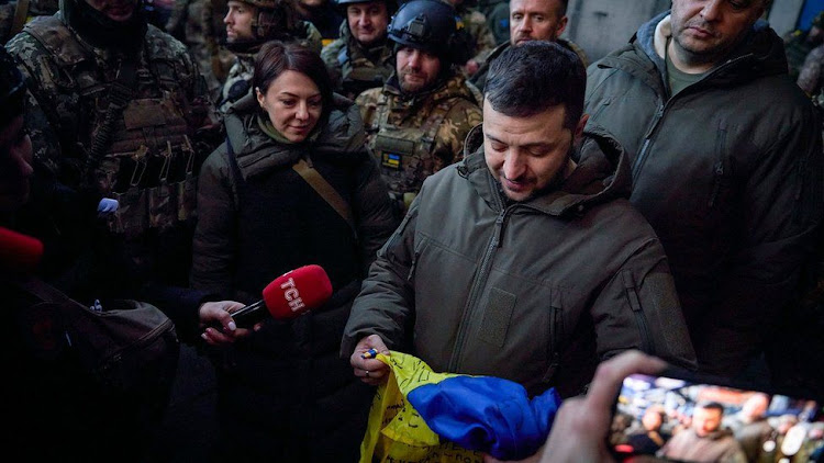 Ukraine's President Volodymyr Zelensky.