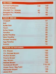 Hotel Sai Garden menu 3