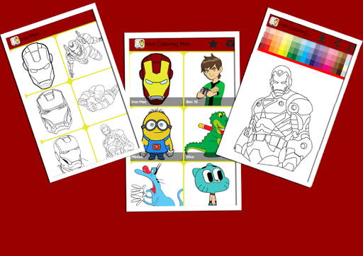 免費下載教育APP|Iron Coloring Book Man app開箱文|APP開箱王