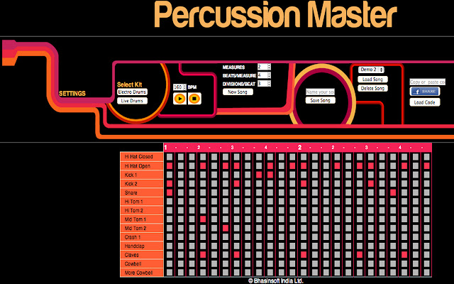 Percussion Master chrome extension