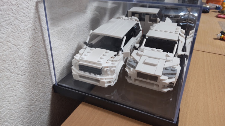 レヴォワークス814さんが投稿したレゴ　愛車・スバル　レヴォーグVM4・マッチボックスポルシェ・シャリオグランディス・ワゴンR mh21sに関するカスタム事例の投稿画像10枚目