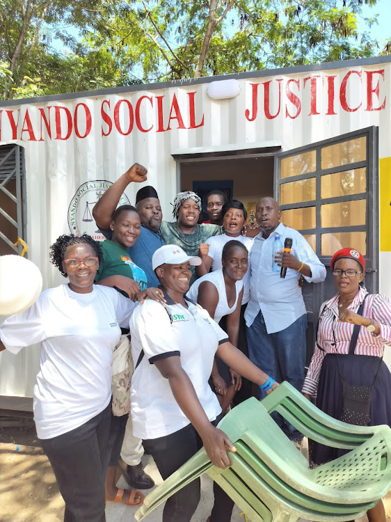 Kisumu Human rights defenders at the officially re-opened Nyando Justice Centre