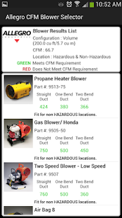 Allegro CFM Blower Selector(圖5)-速報App
