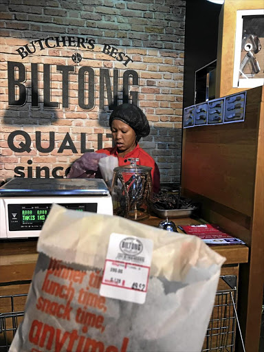 A customer pays a hefty R420 per kilo for their favourite snack without knowing the price. Most biltong outlets don't display the price per kilogram.