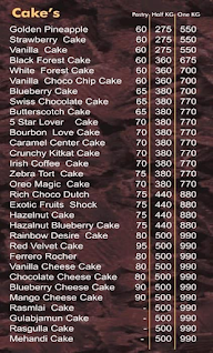 Cake Bites Sit N Eat menu 1