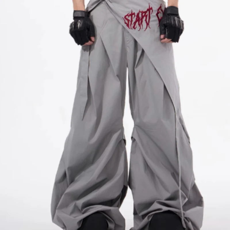 Boys' Summer Niche Accumulation Wide-leg Functional Pants. Comfortable and stylish, perfect for summer play, offering fr