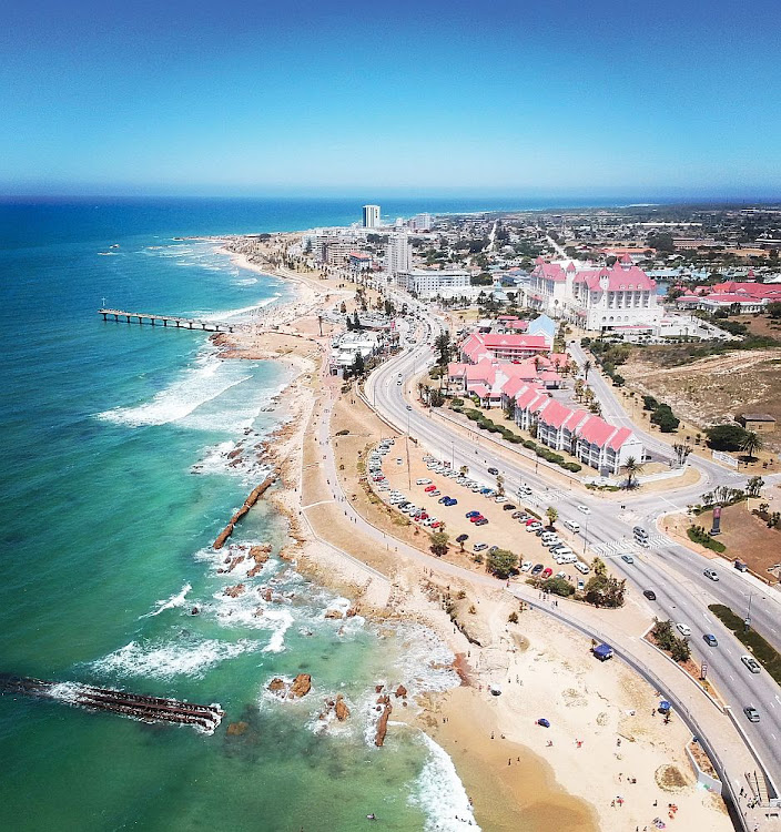 An aerial view of the Port Elizabeth beachfront