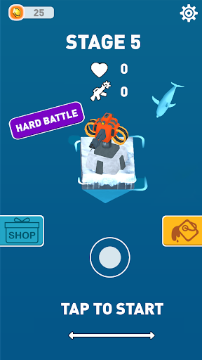 Penguin Island Raft Wars Game